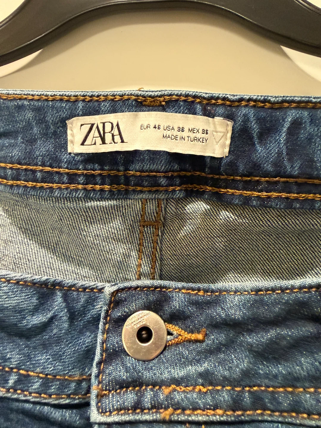 ZARA Men's Jeans - Blue Distressed Wash - photo 3