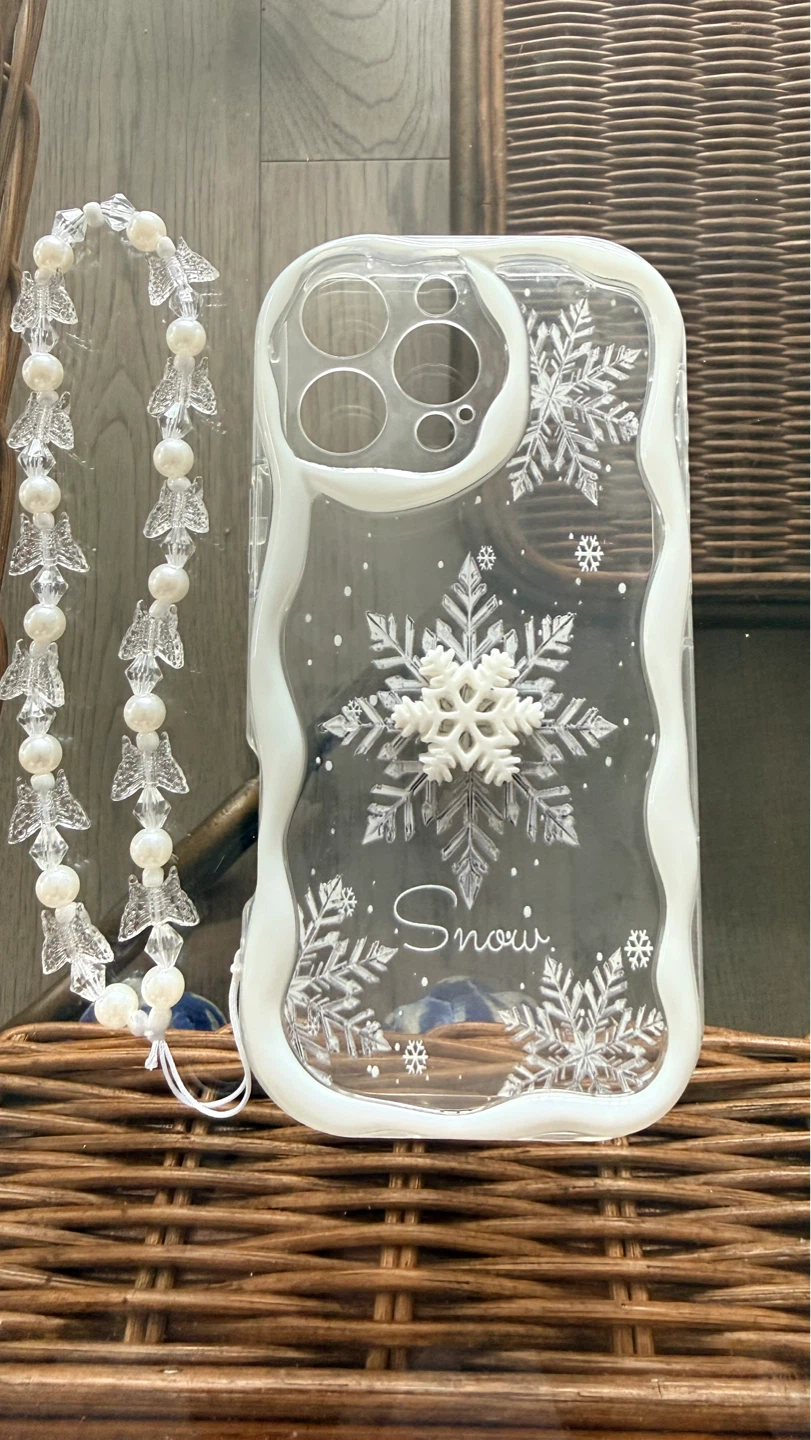 iPhone 16 pro max Snowflake Phone Case