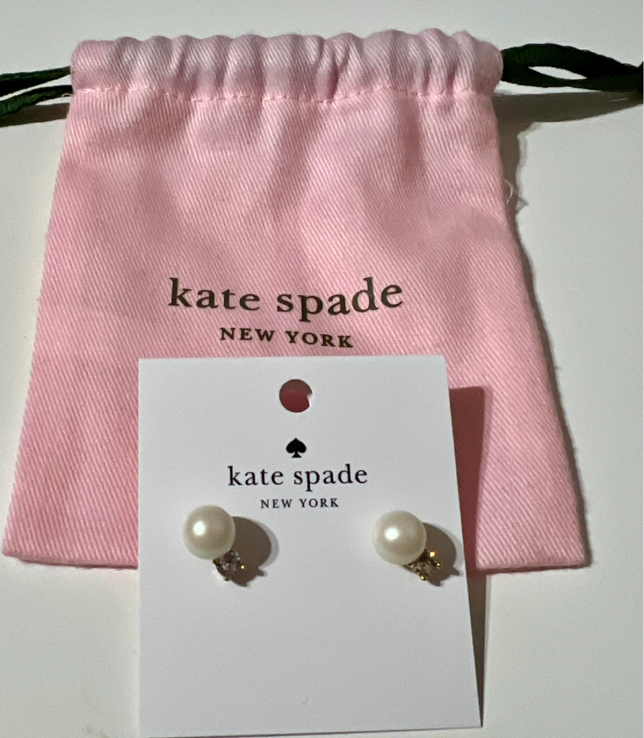 Kate Spade New York Pearl and Crystal Stud Earrings