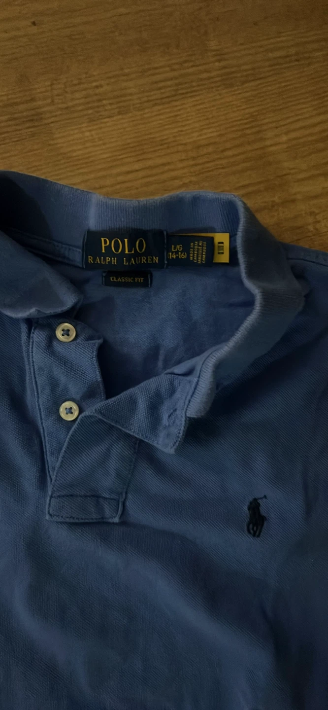 Polo Ralph Lauren Classic Fit Blue Polo Shirt Youth L/G (14-16) - photo 3
