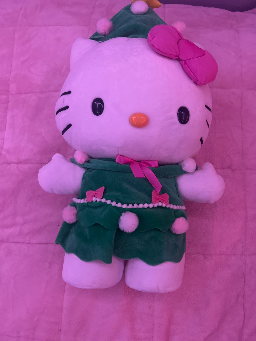 Hello Kitty Plush Toy - Christmas Dress