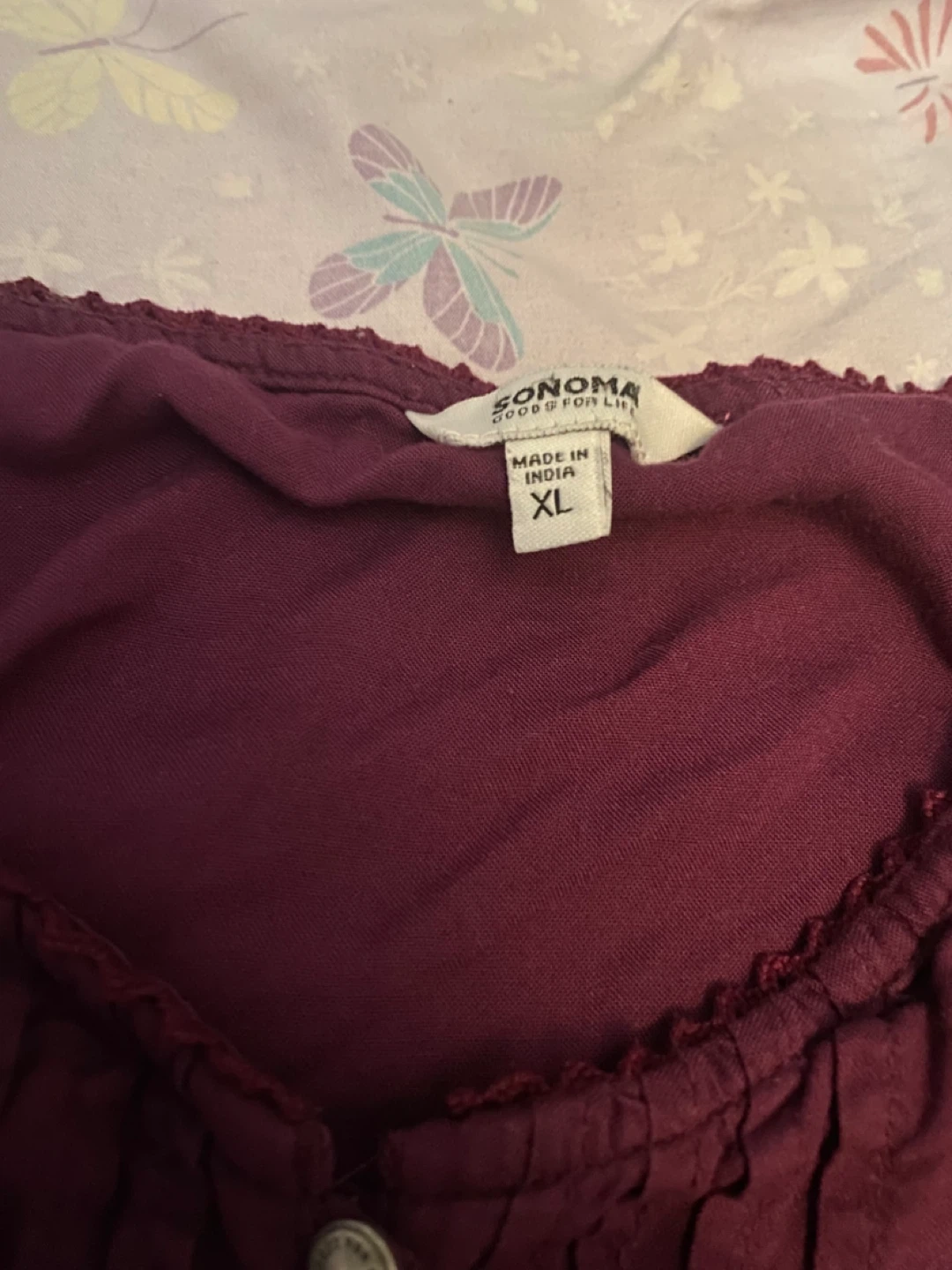 Sonoma Goods For Life XL Burgundy Tank Top - photo 2