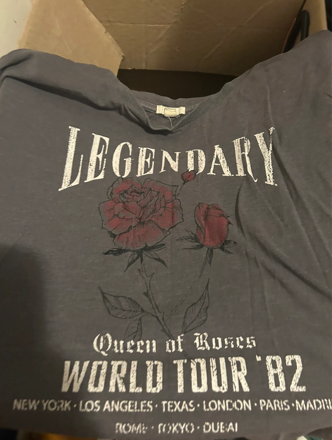 Queen of Roses "World Tour '82" Graphic T-Shirt