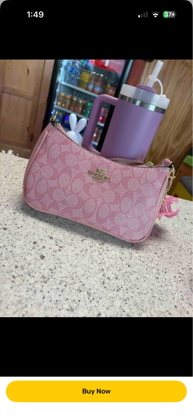Coach Pink Monogram Mini Bag