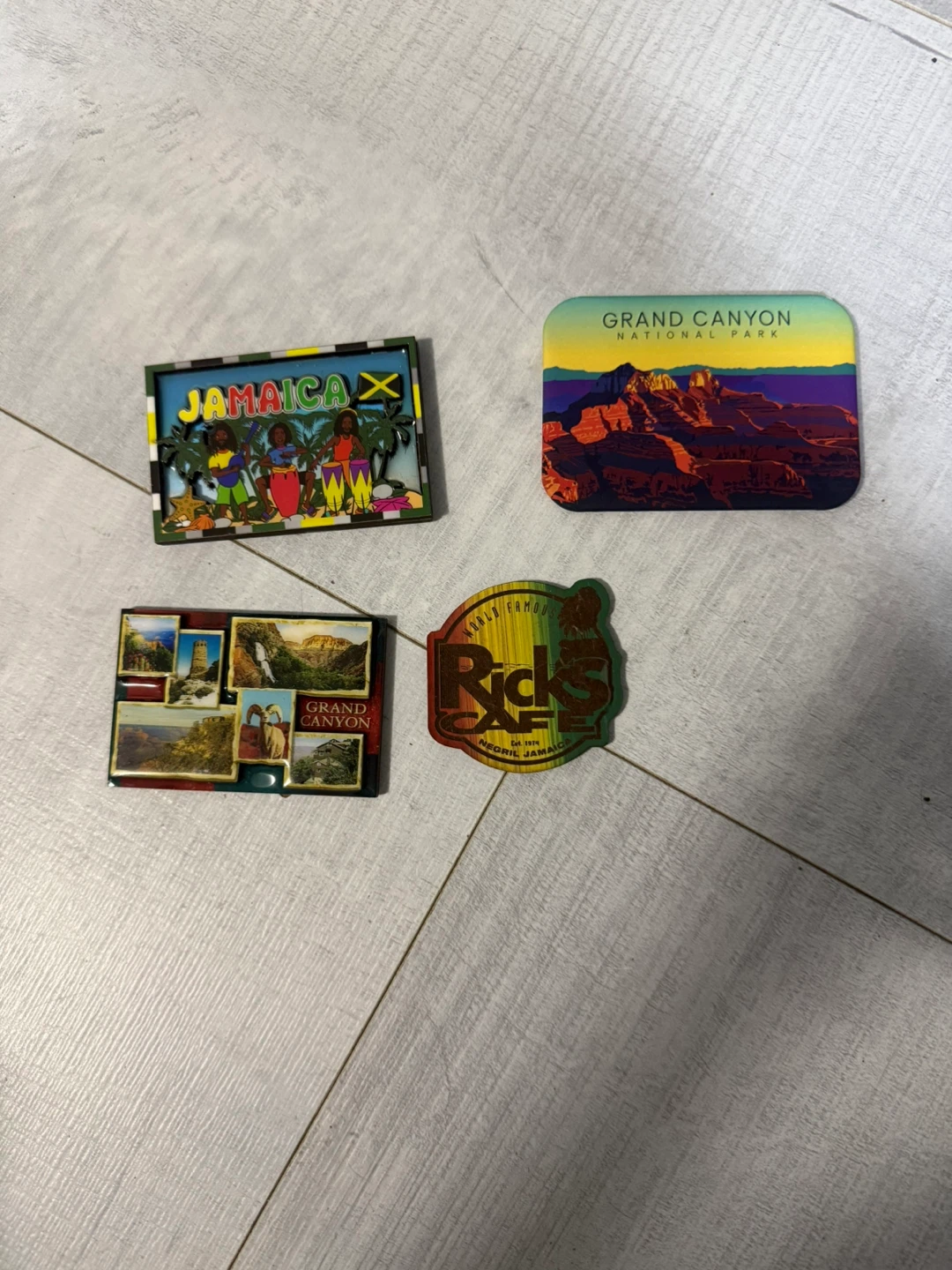 Assorted Souvenir Magnets - Jamaica, Grand Canyon, Rick's Cafe