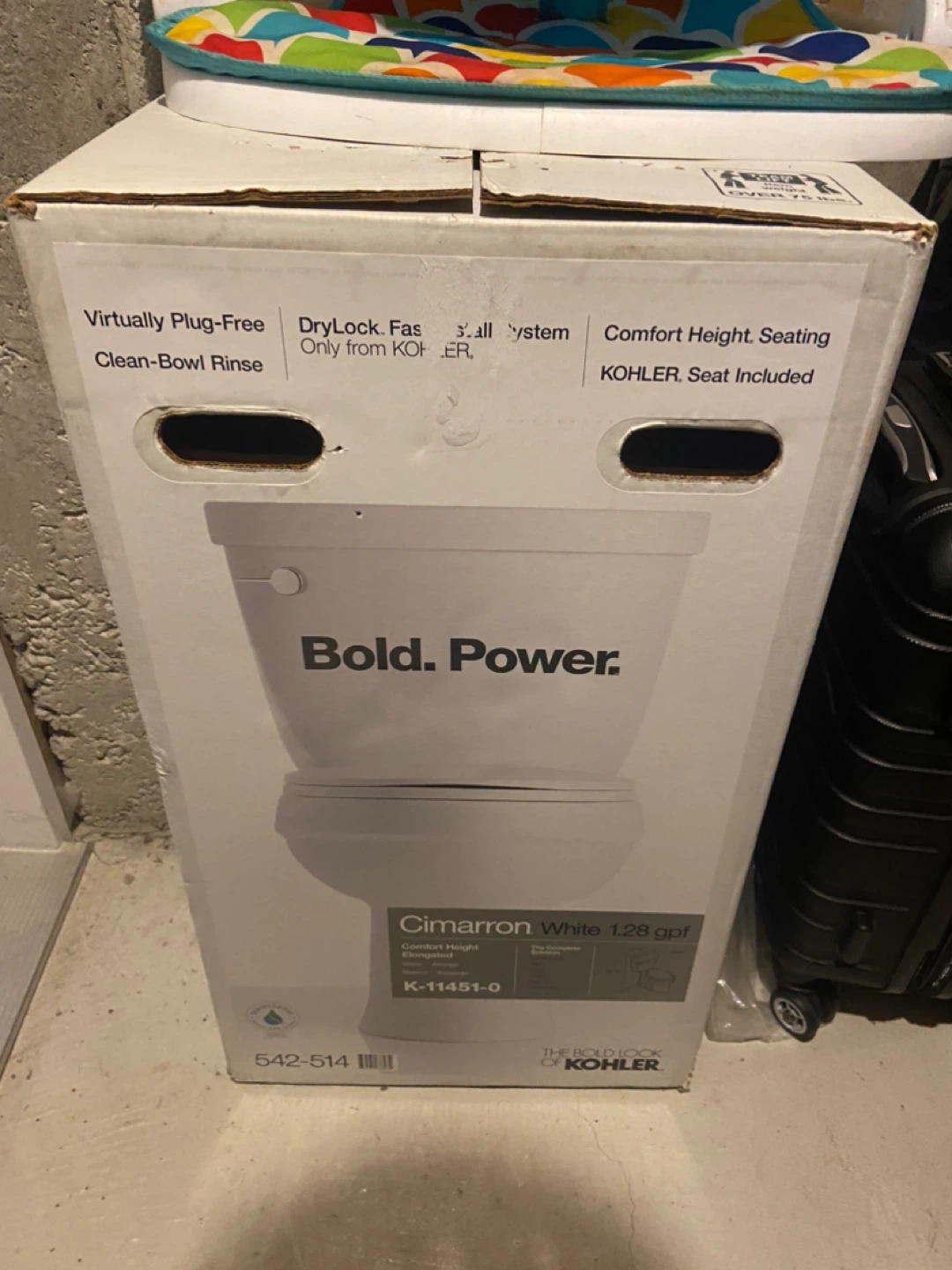 Kohler Cimarron White 1.28 GPF Toilet - photo 2