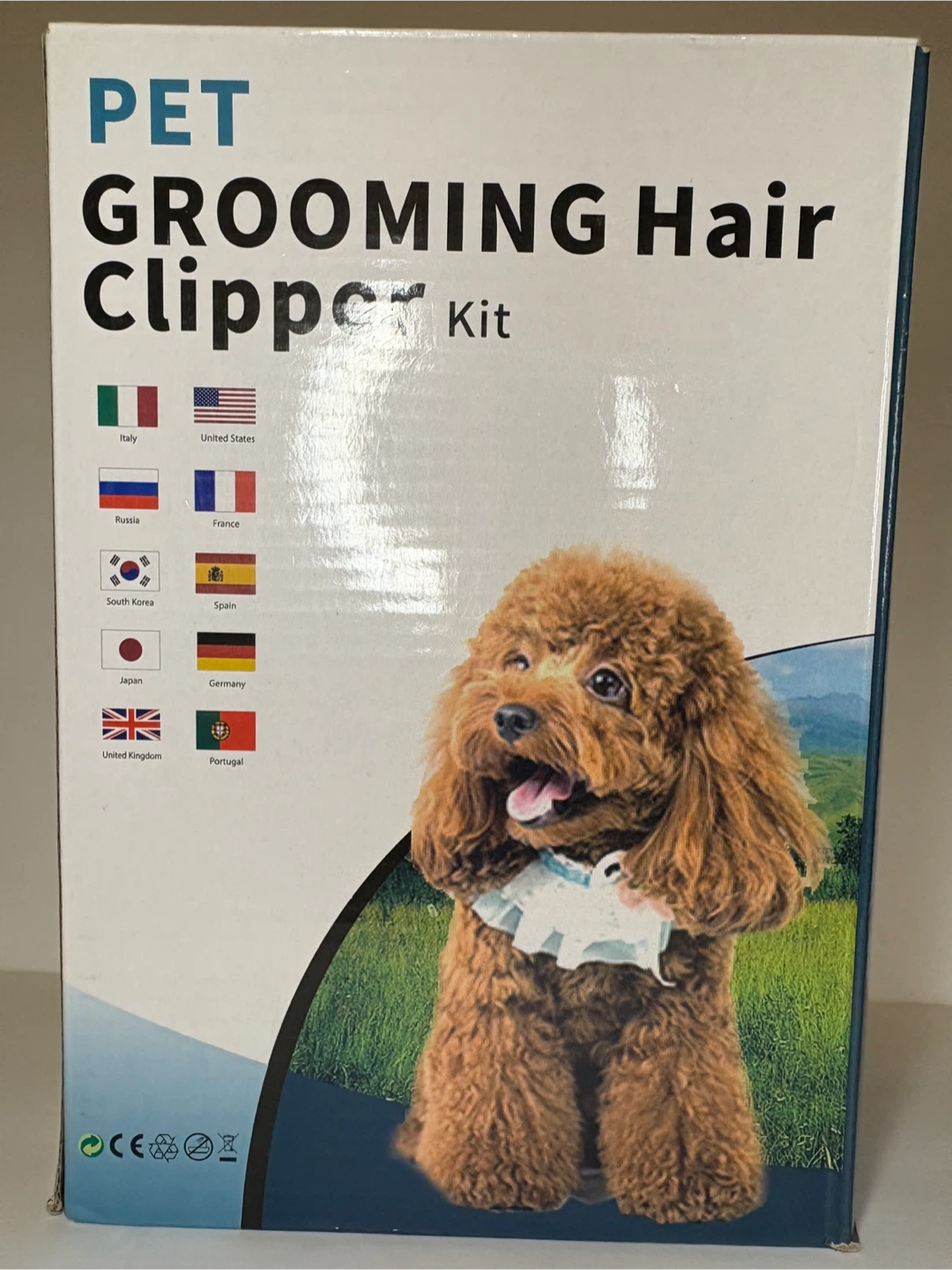 Quiet cordless pet dog cat grooming hair clippers kit