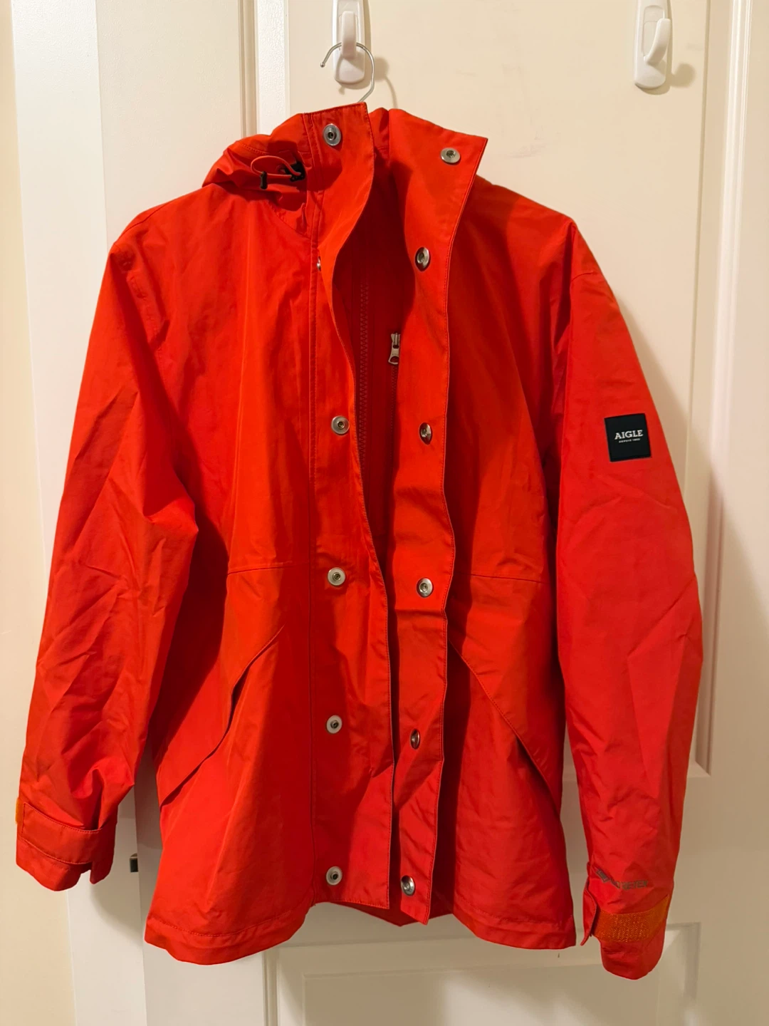 Aigle Gore-Tex Orange Hooded Jacket