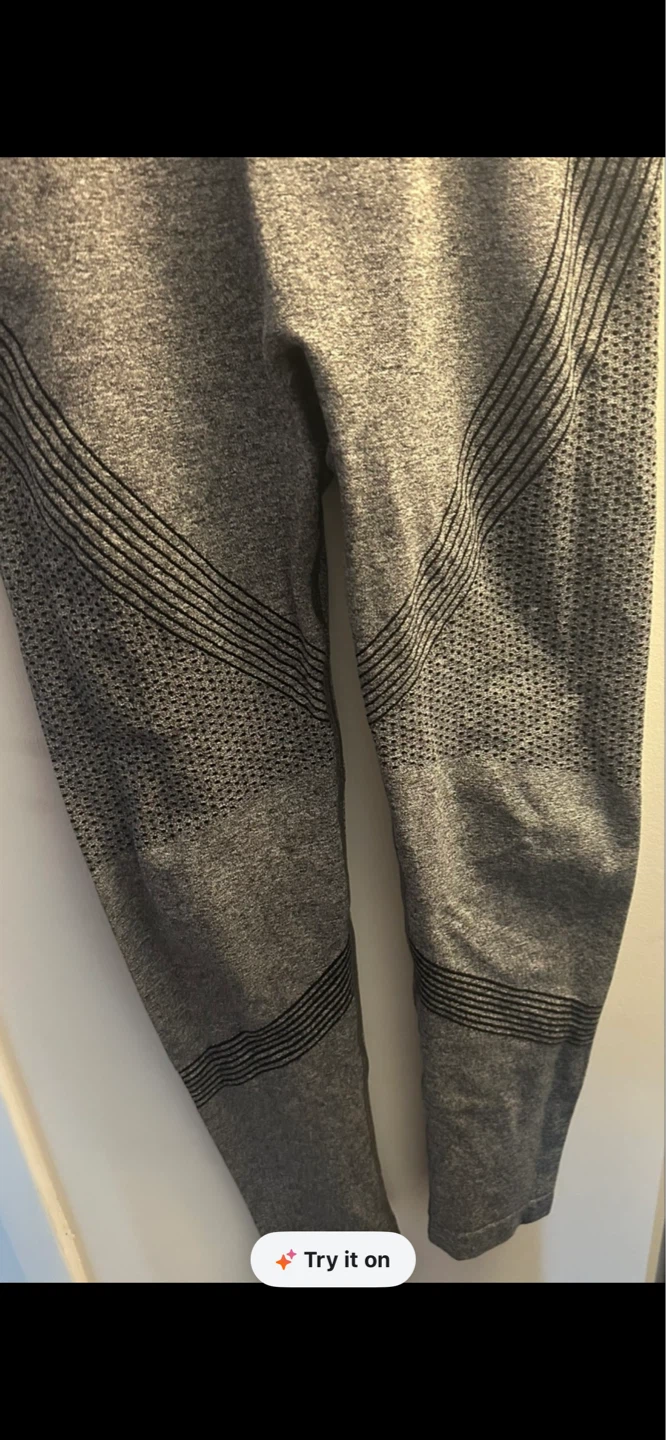 Grey Marled Athleisure Leggings - photo 3