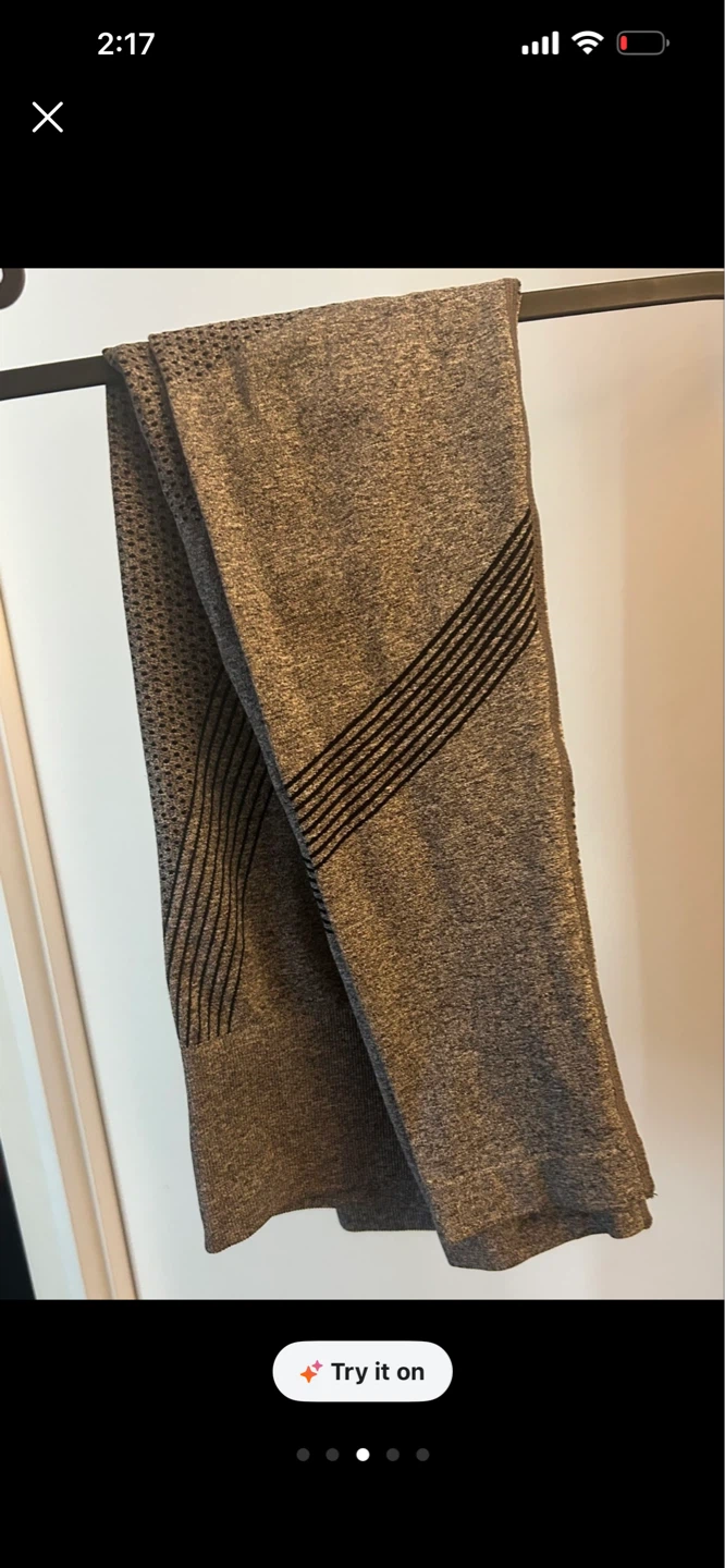 Grey Marled Athleisure Leggings - photo 2