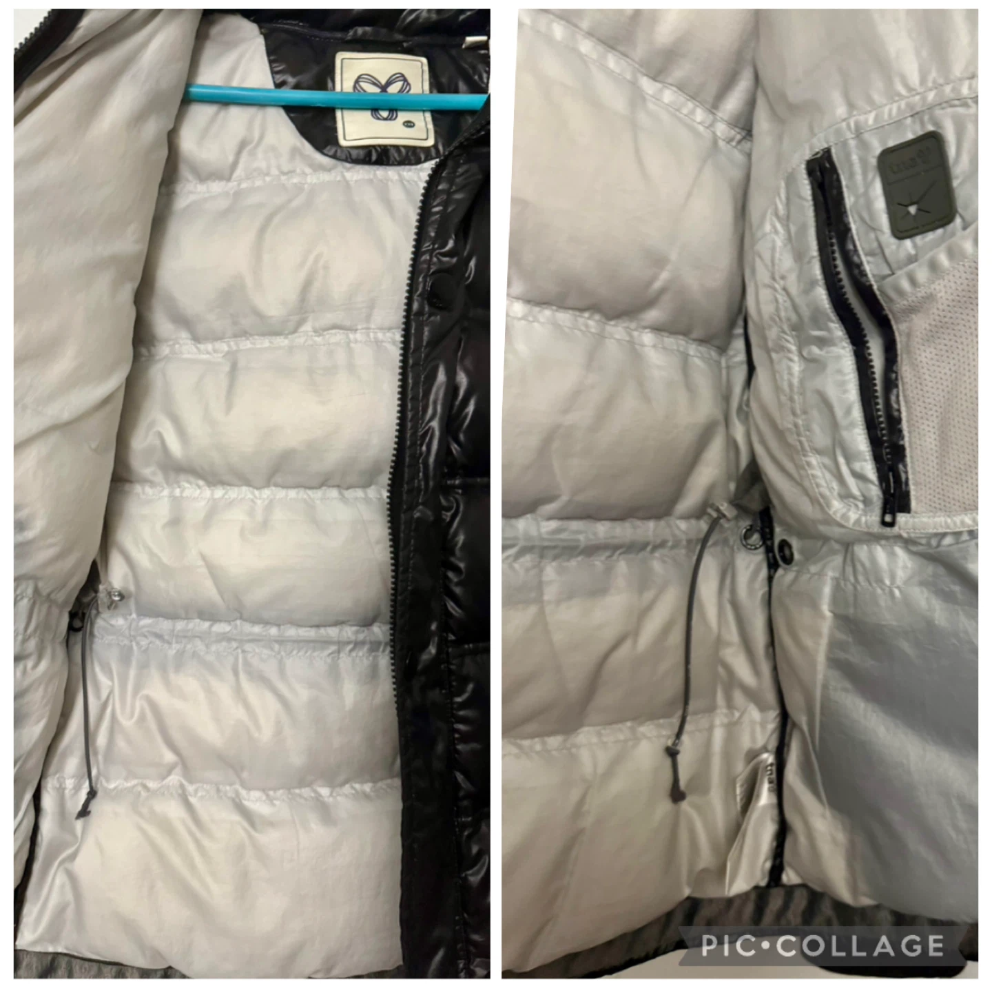 TNA Black Shiny Puffer Jacket - photo 4