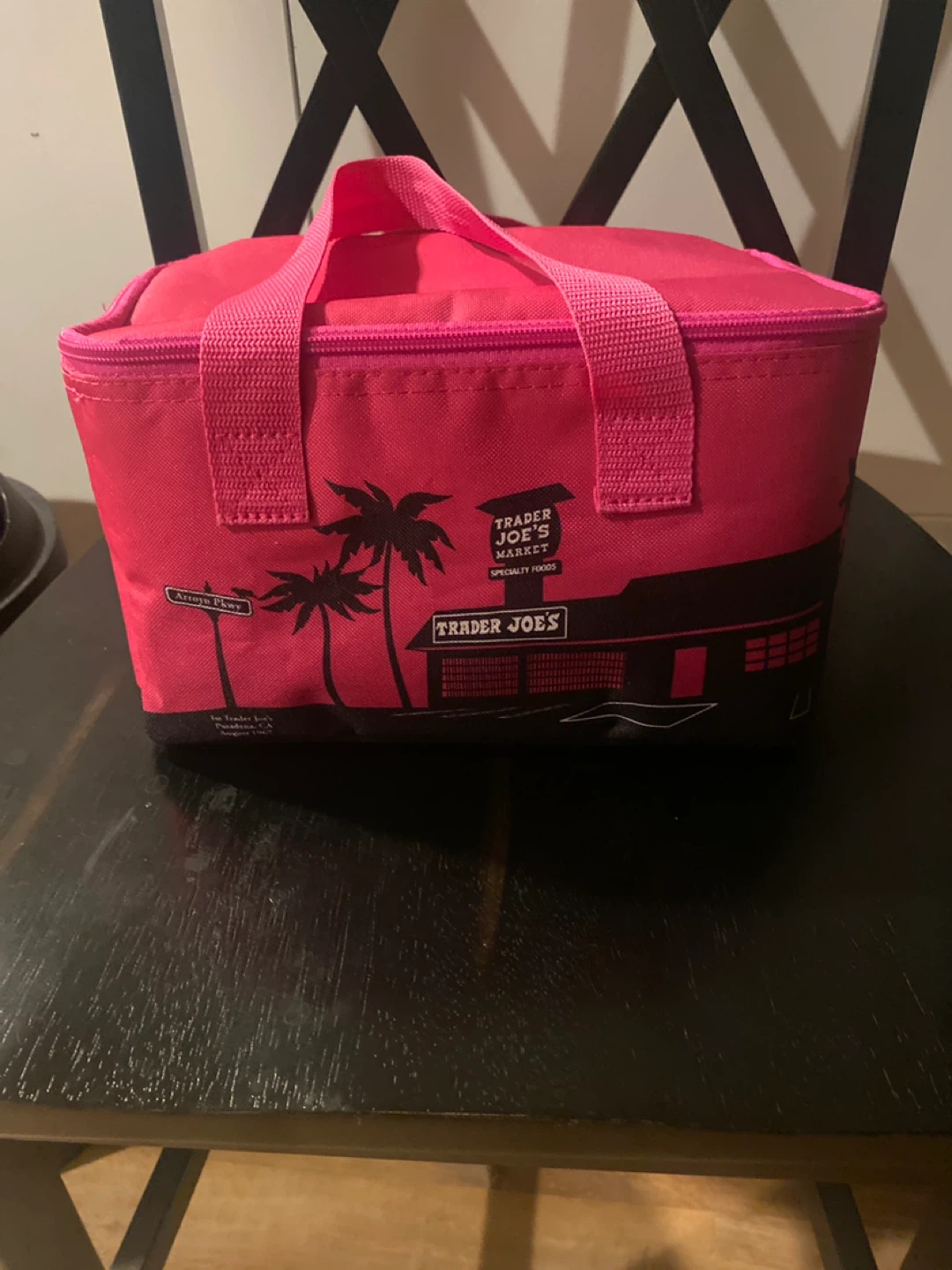 Trader Joe's Pink Insulated Lunch Bag