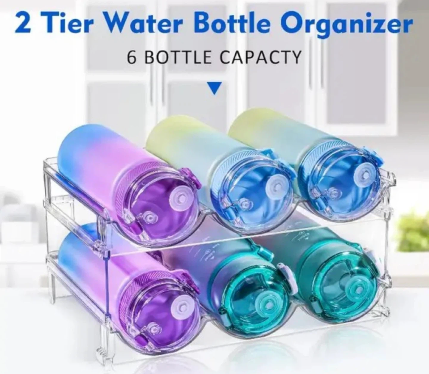 2 Tier Stackable Bottle Organizer - photo 2