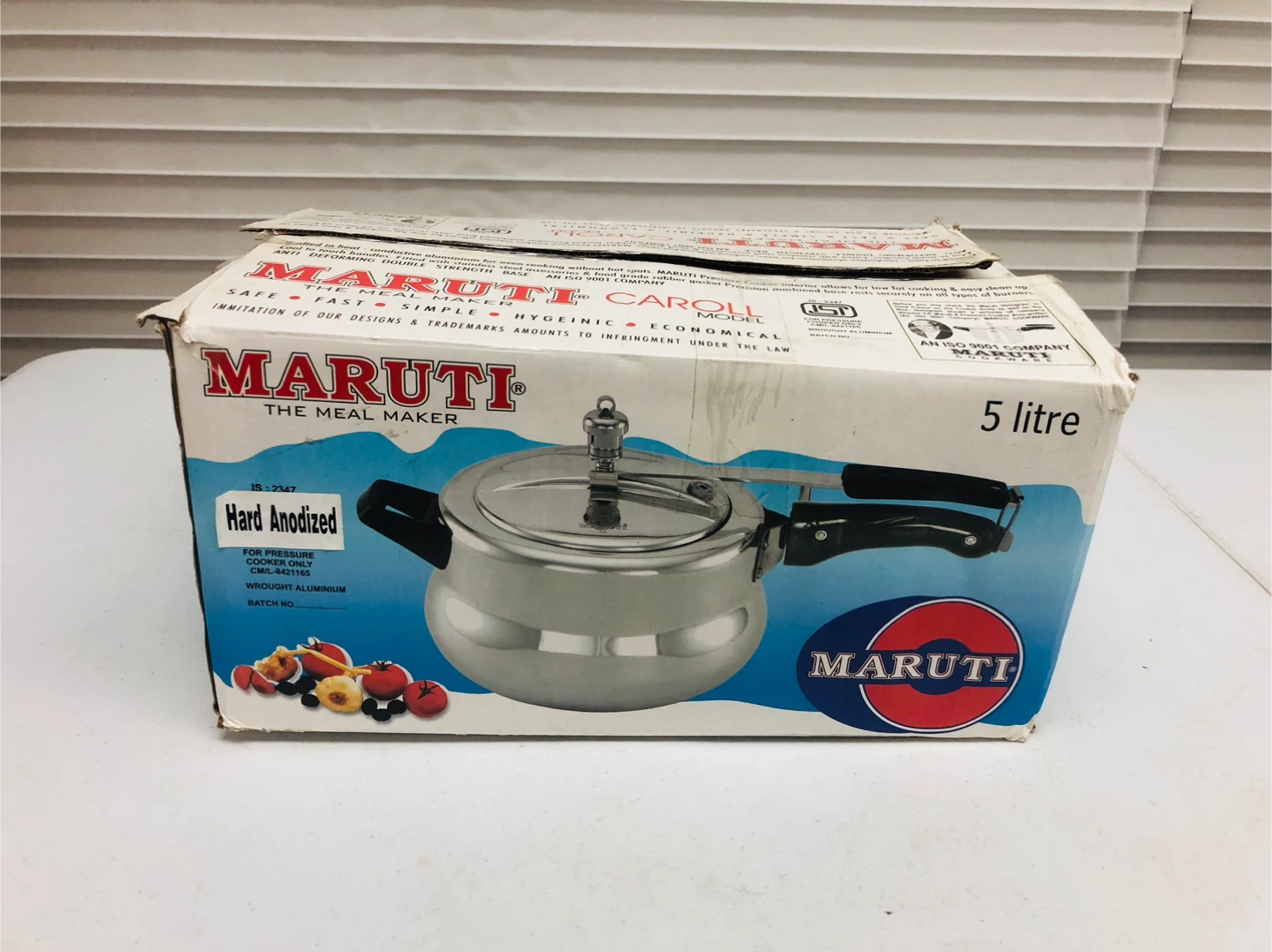 Maruti Hard Anodized Pressure Cooker 5 Litre