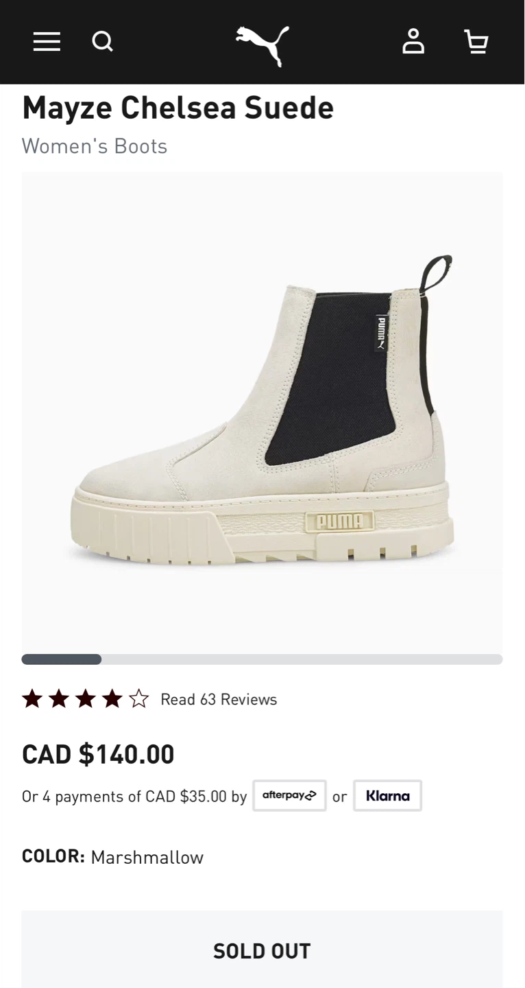 Puma Mayze Chelsea Suede Women's Boots US-6 - photo 5