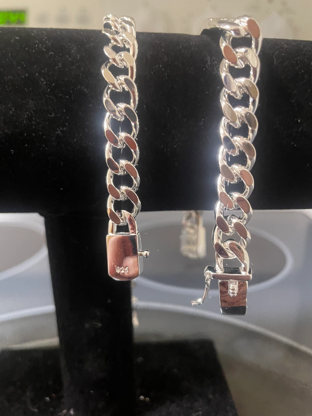 Sterling Silver Curb Chain Bracelet (8mm)