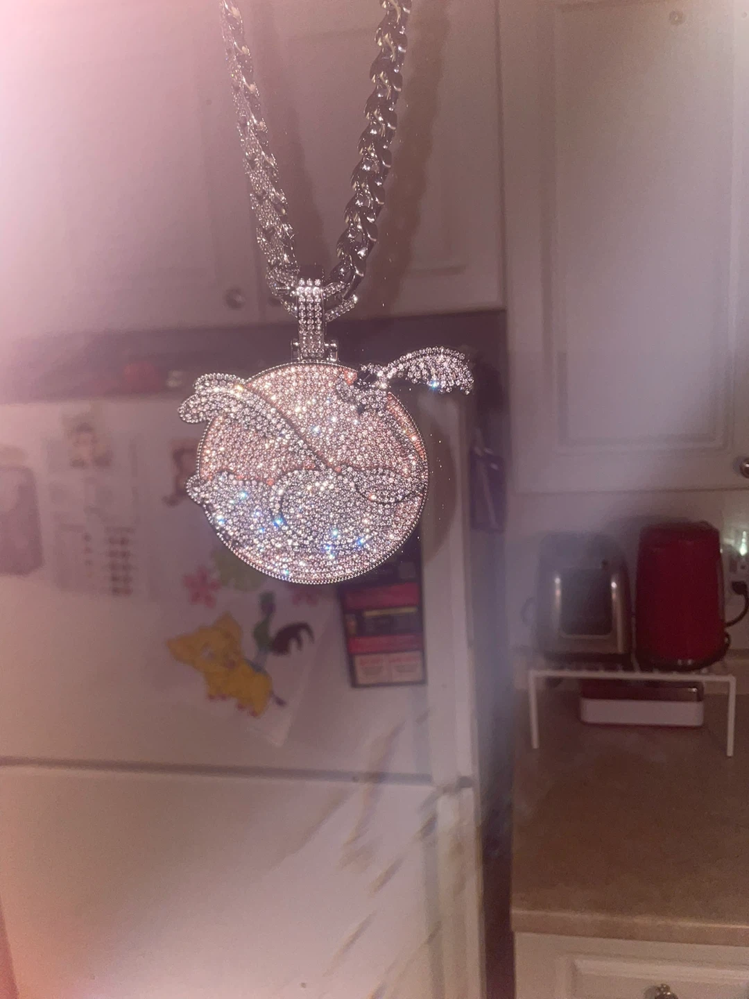Road runner Pendant with Diamond Chain Necklace - photo 2