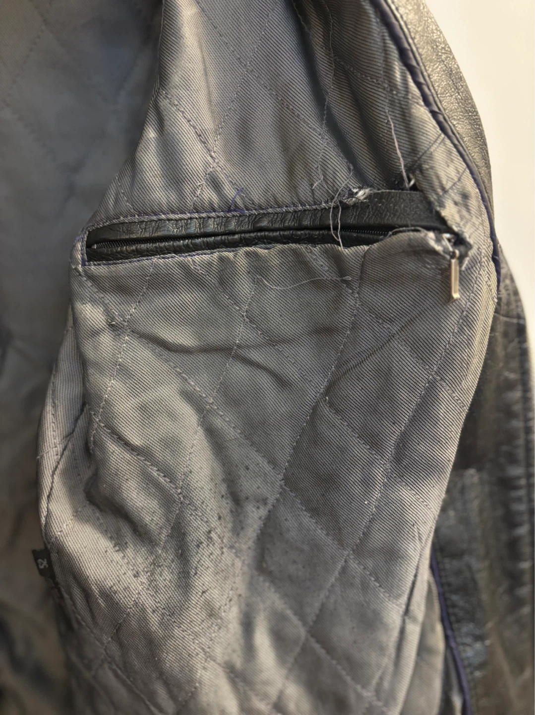 Men's Black Faux Leather Bomber Jacket - photo 5