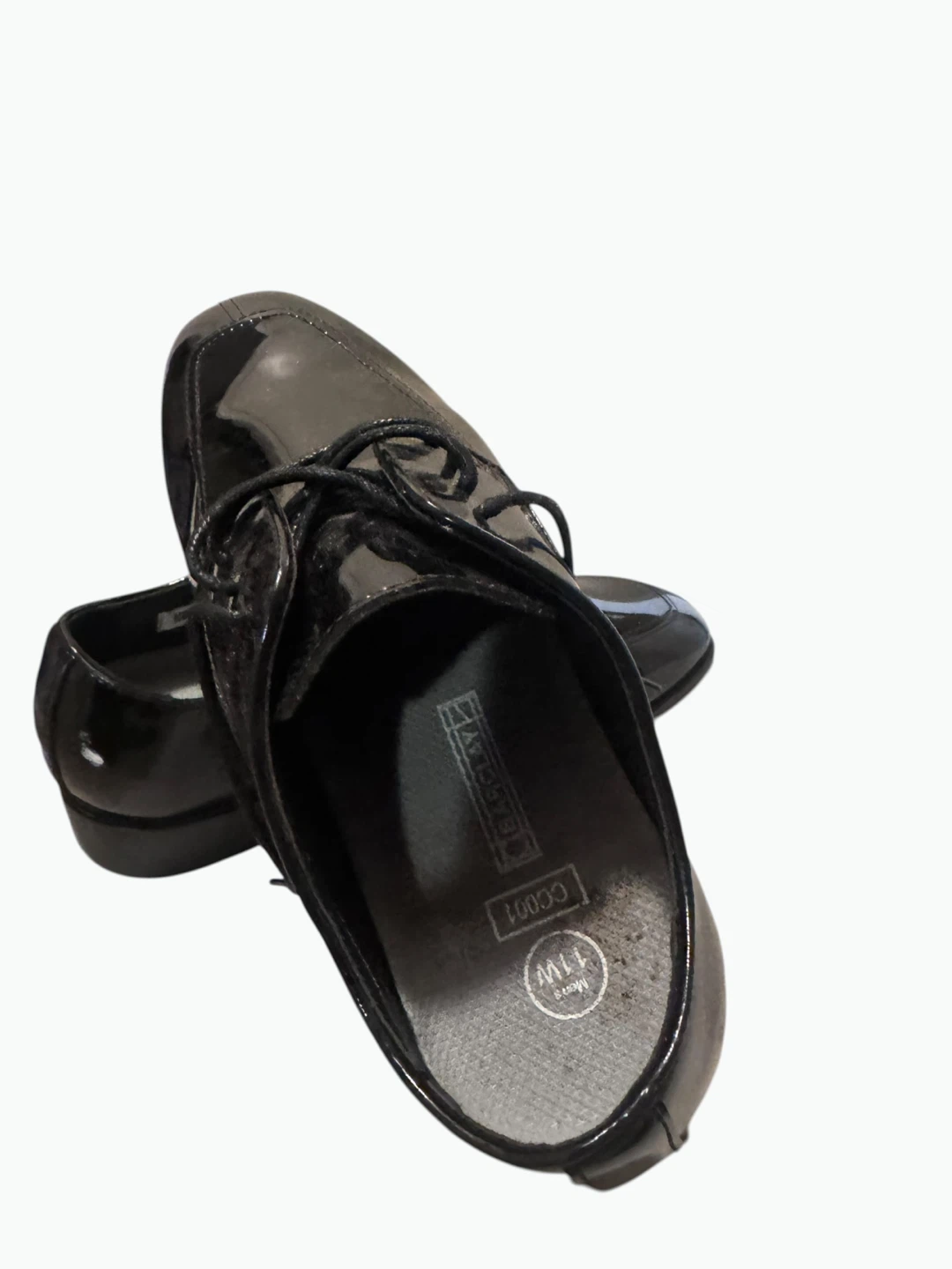 Black Patent Dress Shoes - Size 11W