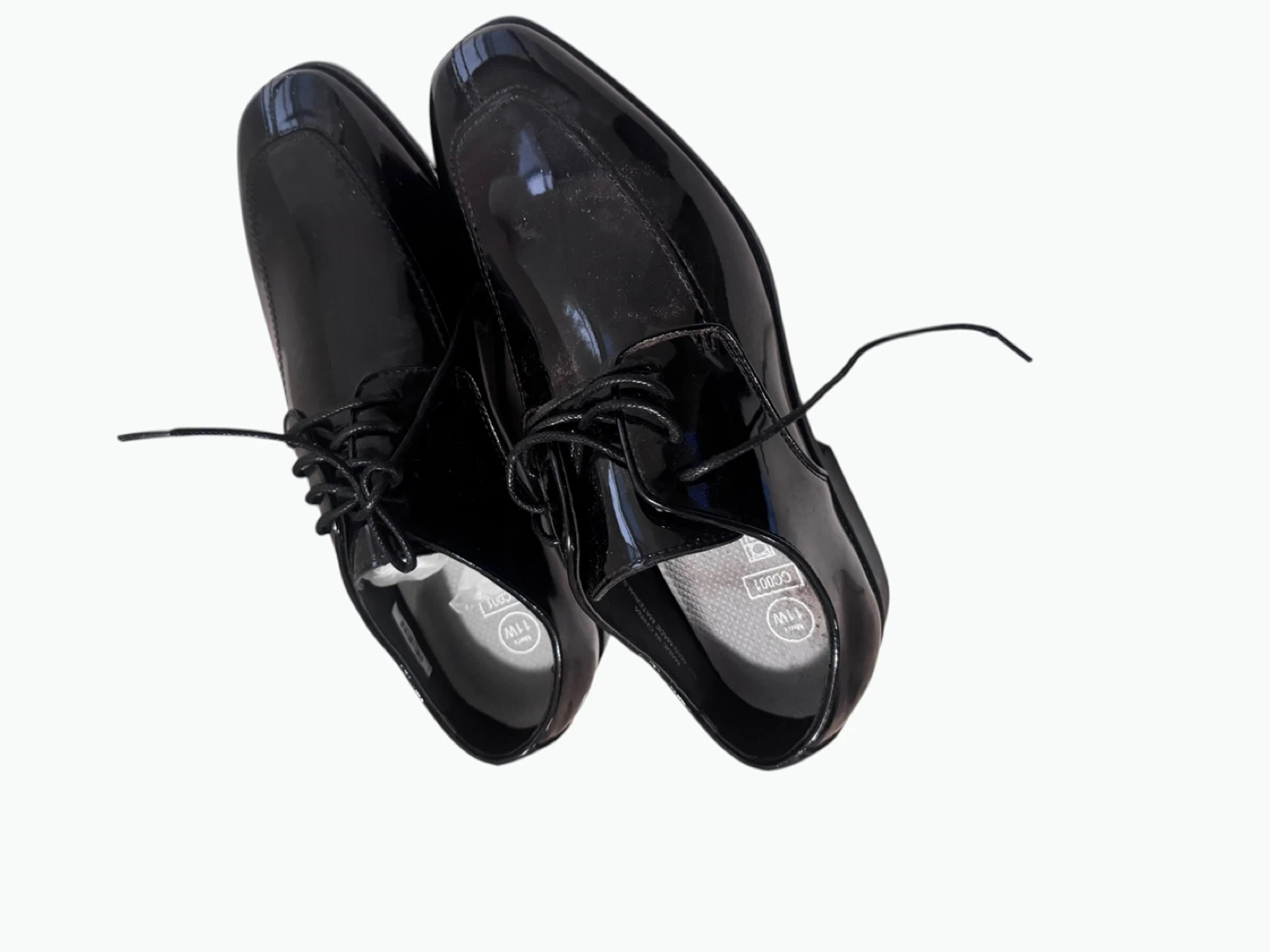 Black Patent Dress Shoes - Size 11W - photo 3