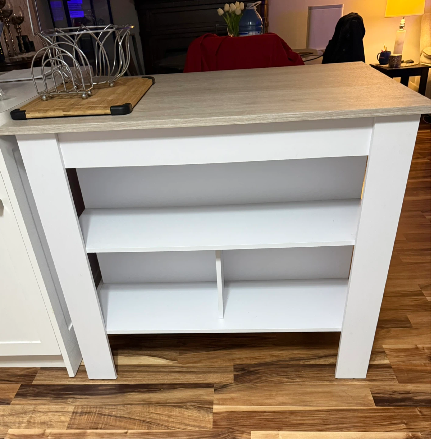 Kitchen Island with Shelving