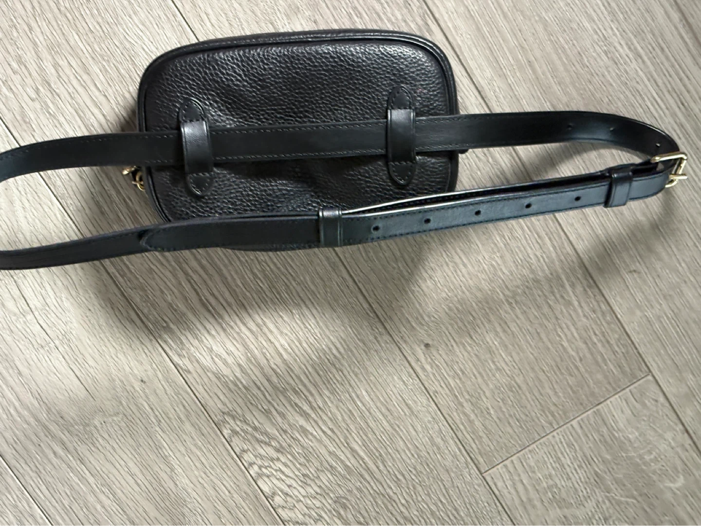 Genuine Coach Black Leather Belt Bag - photo 4