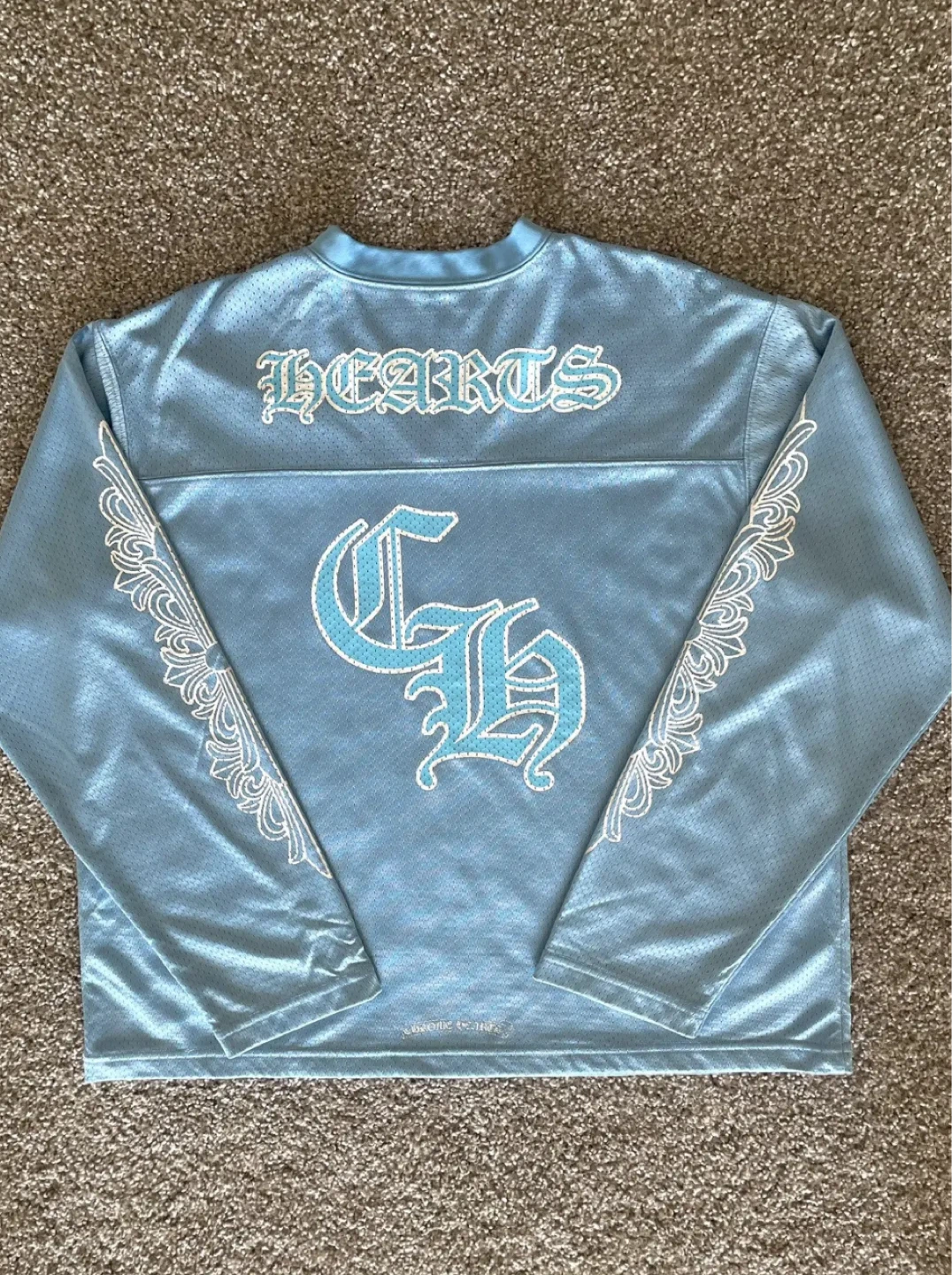 Chrome Hearts Long Sleeve Jersey Shirt - Blue - photo 2