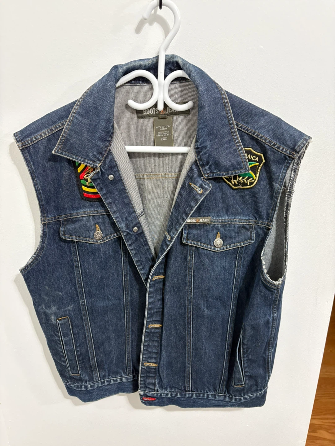 Roots Jeans Denim Vest with Patches