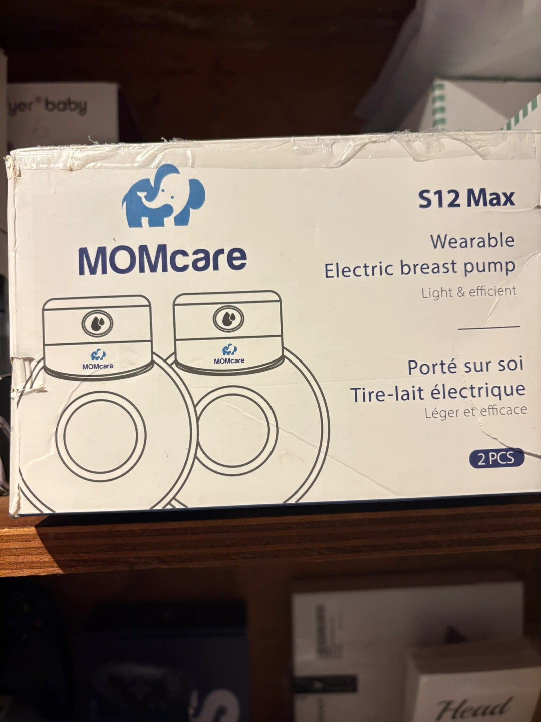 MOMcare S12 Max Wearable Electric Breast Pump - 2 PCS