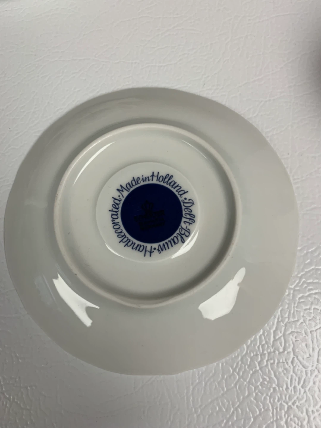 Set of 6 Delft Blue Windmill Teacups and Saucers - photo 3