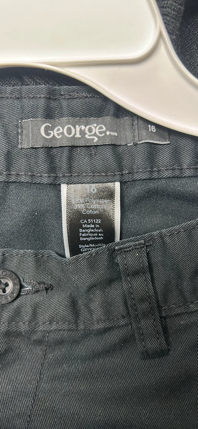 George black twill pants size 16 - photo 3