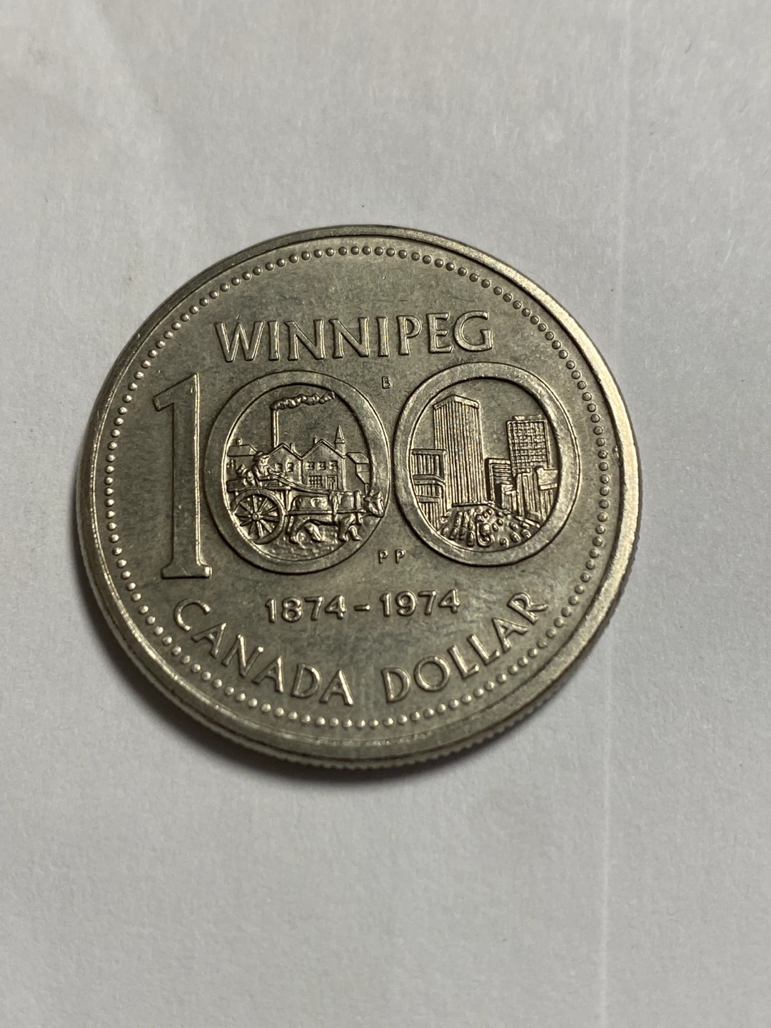 1974 Canada Dollar Coin Winnipeg