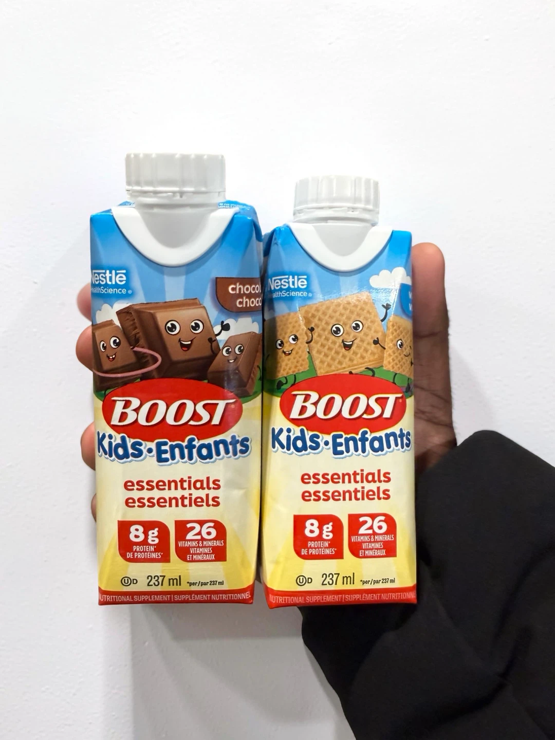 FREE • boost kids drinks (chocolate + vanilla) 🧃