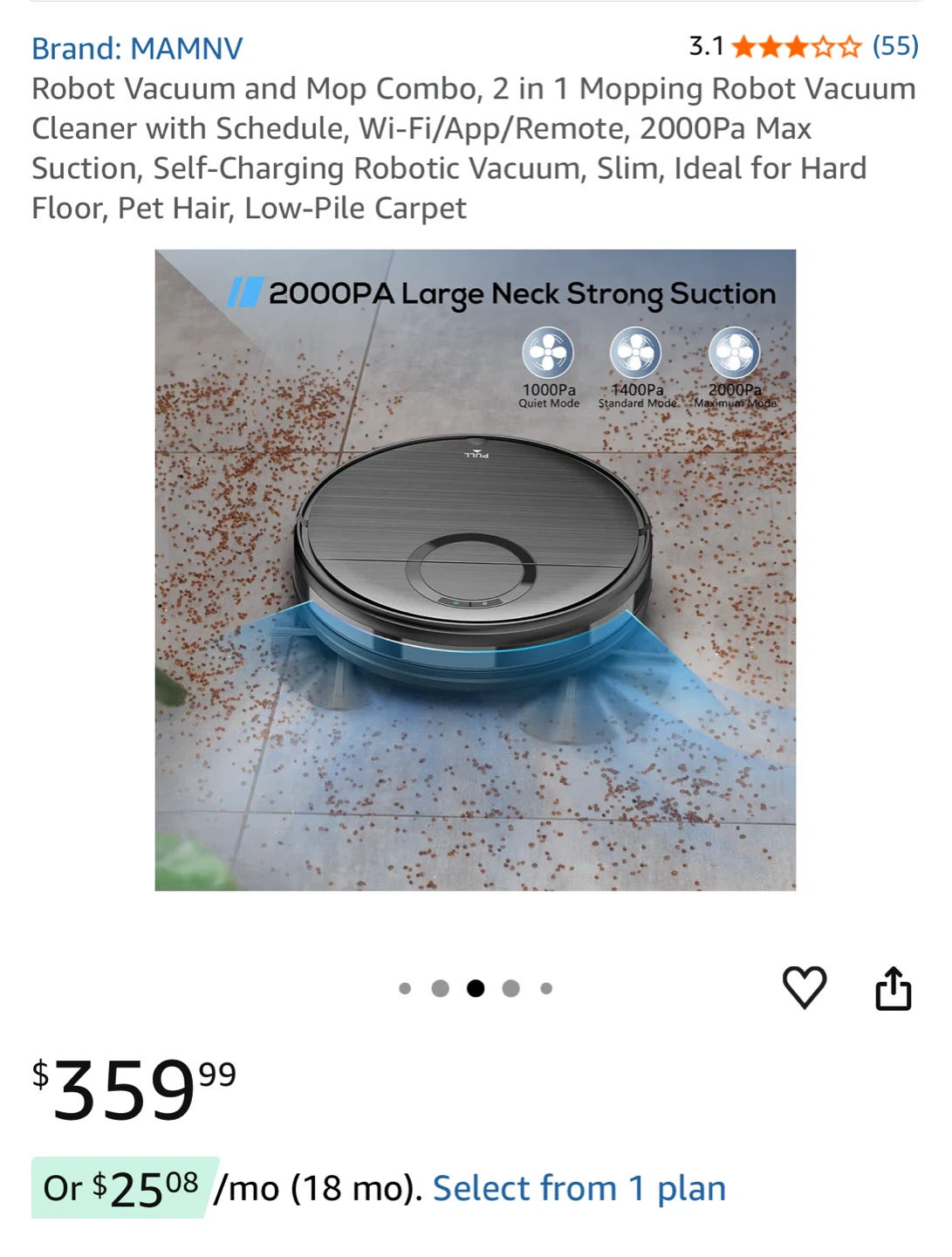 MAMNV Robot Vacuum and Mop Combo - photo 4