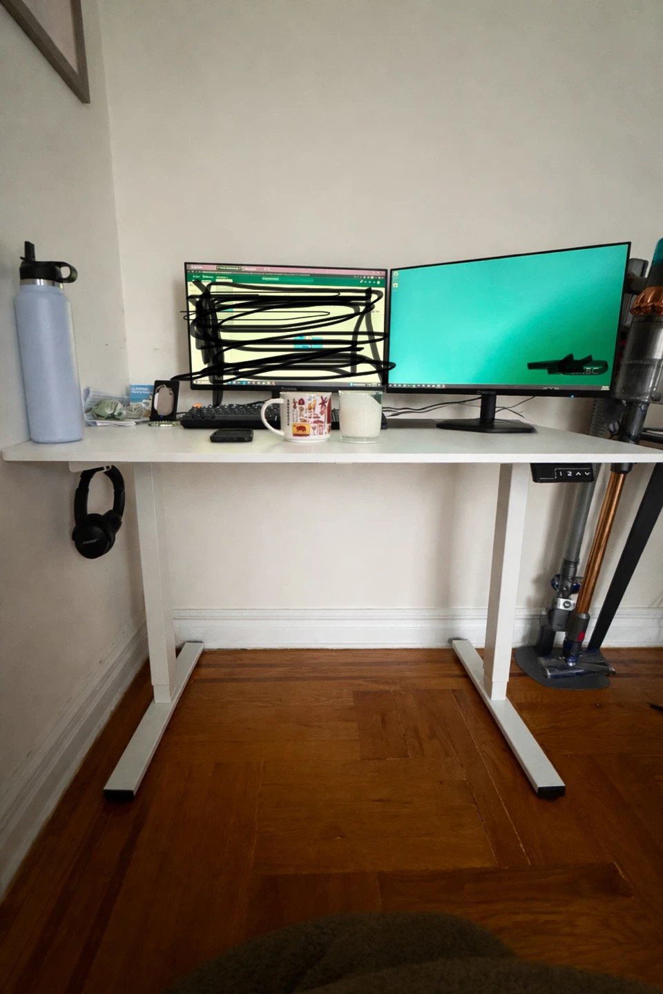 White Standing Desk