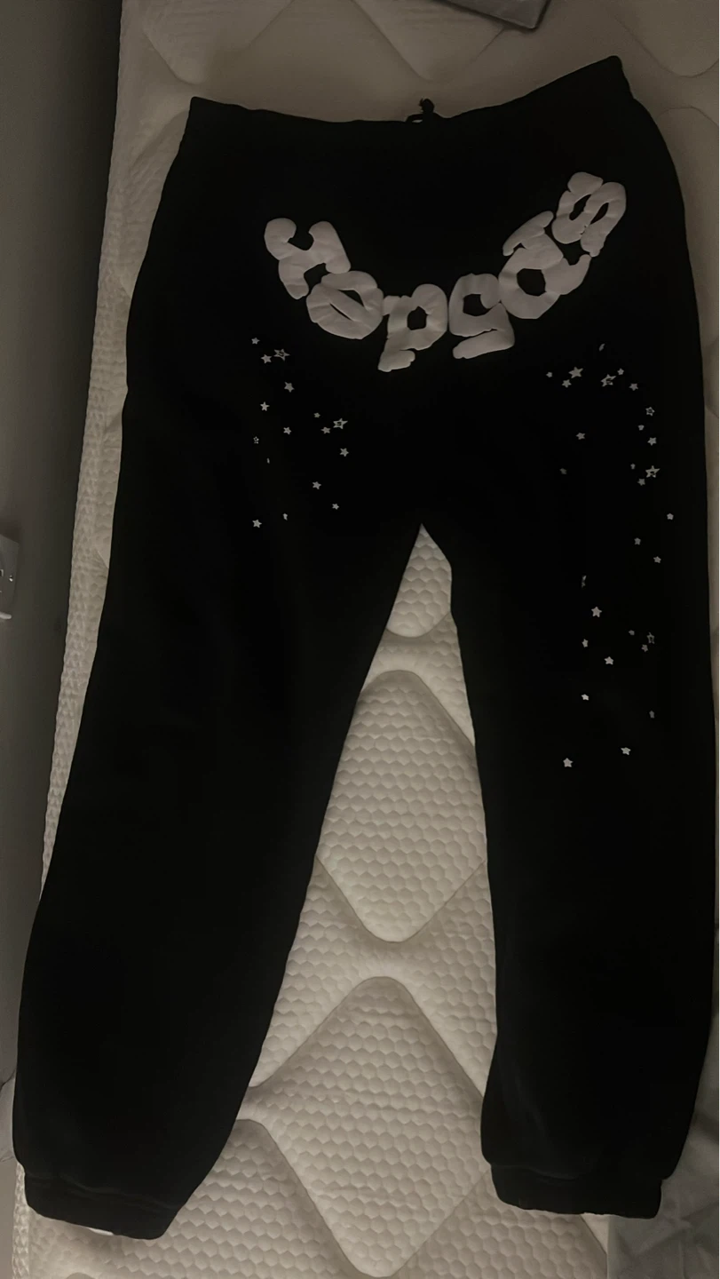 Black SP5DER pants