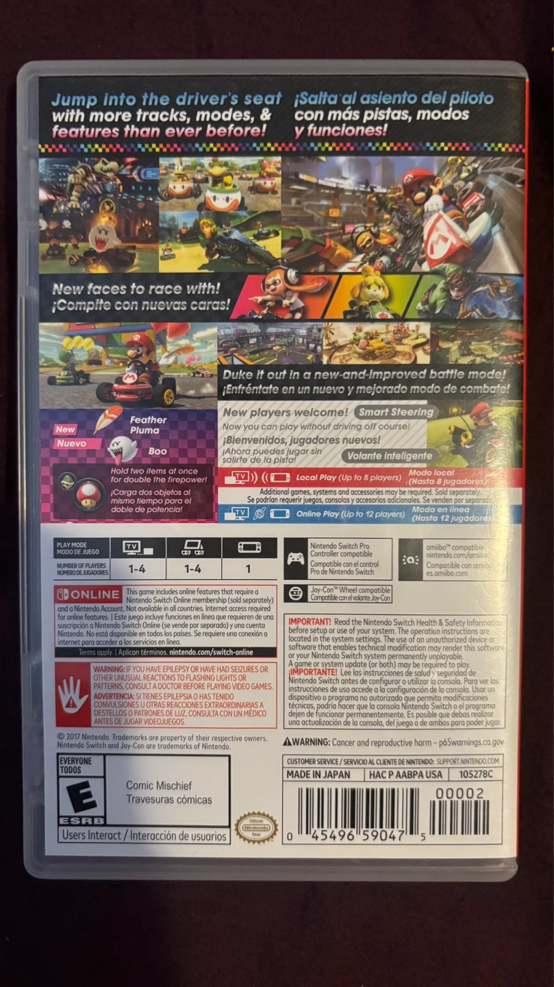 Nintendo Switch Mario Kart 8 Deluxe Game - photo 3