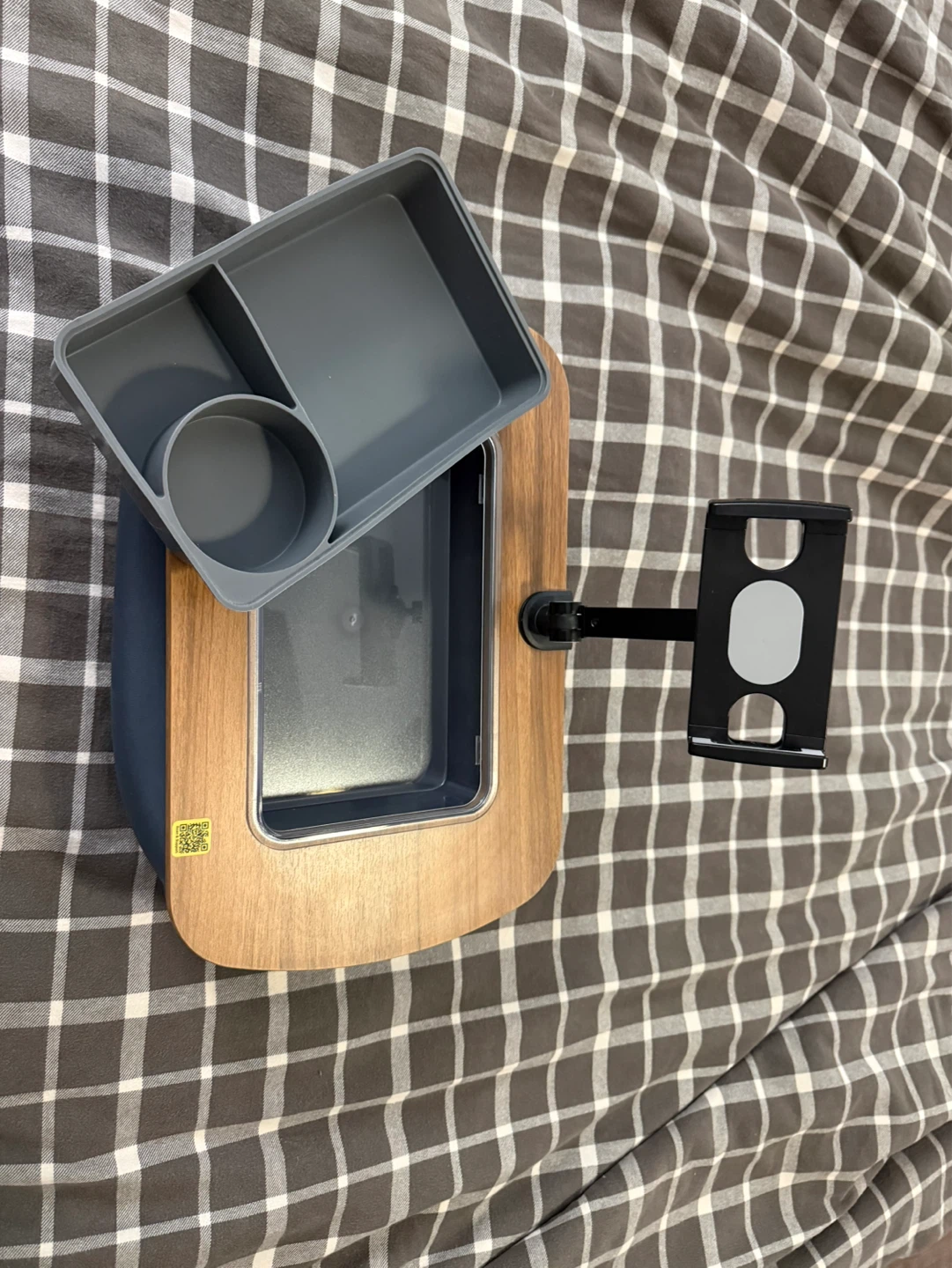 Bedside Tray with Tablet Holder and Cup Holder - photo 4