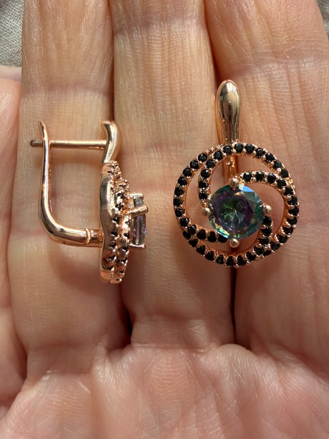 14k gemstone earrings