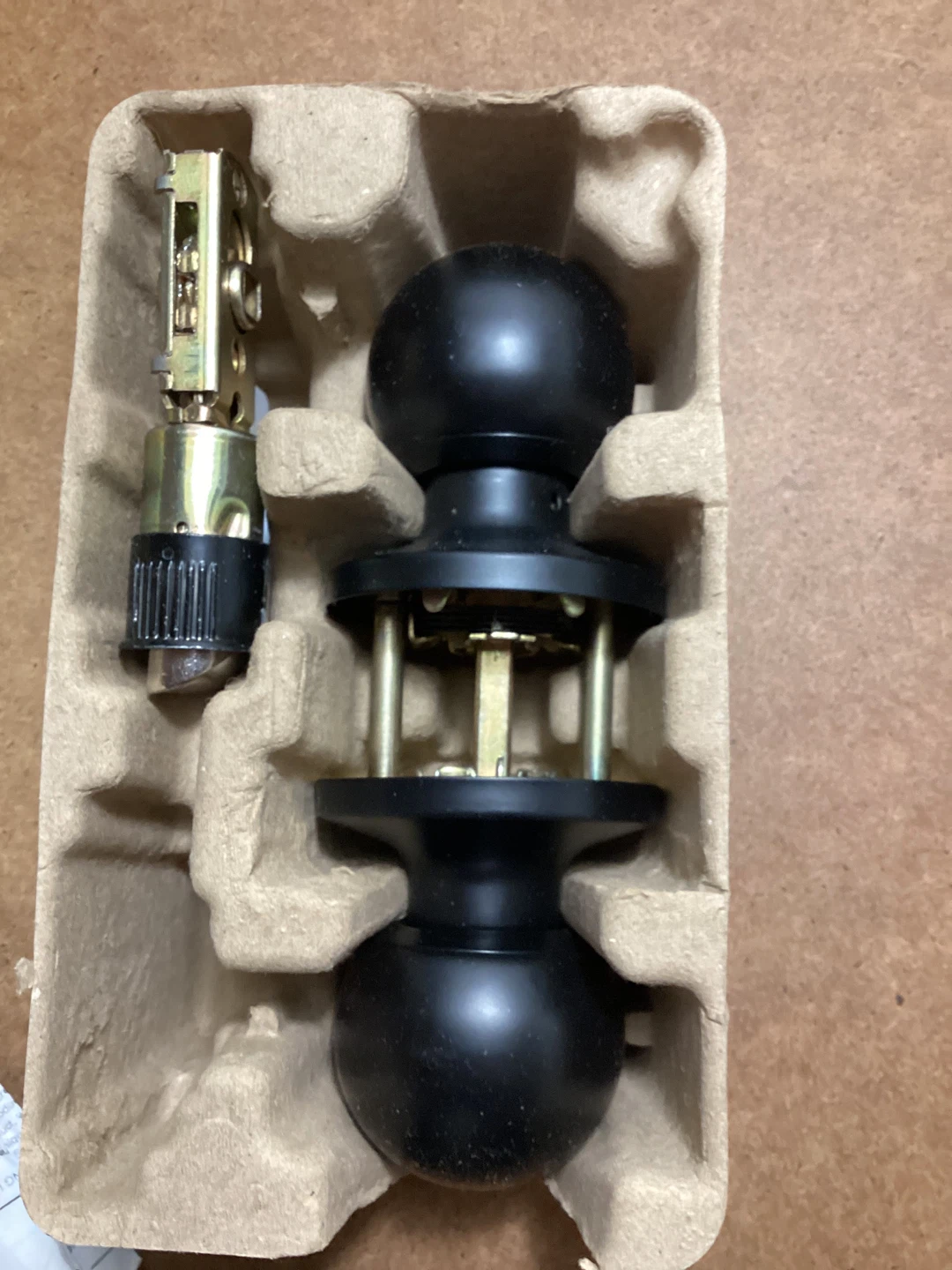 RONA BOLAE Matte Black Hall/Closet Door Knob - photo 4