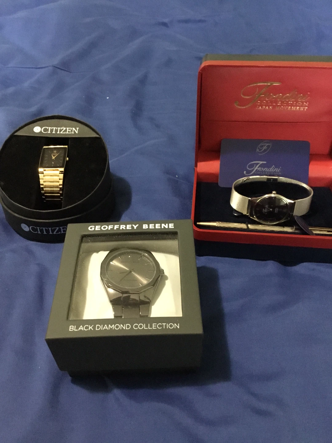 Citizen, Fondini, and Geoffrey Beene Watches