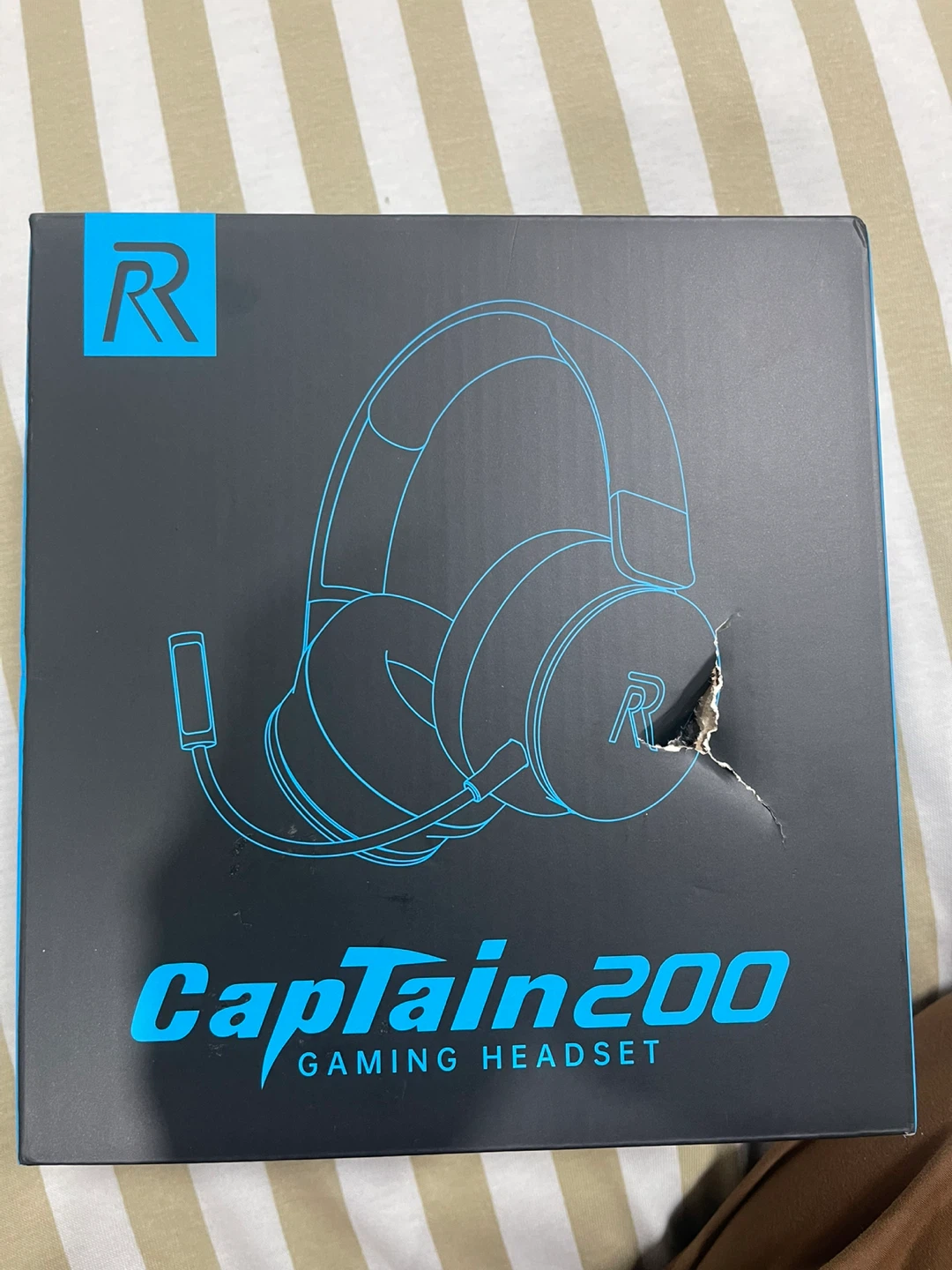 R Captain 200 Gaming Headset - Black-Green - photo 2