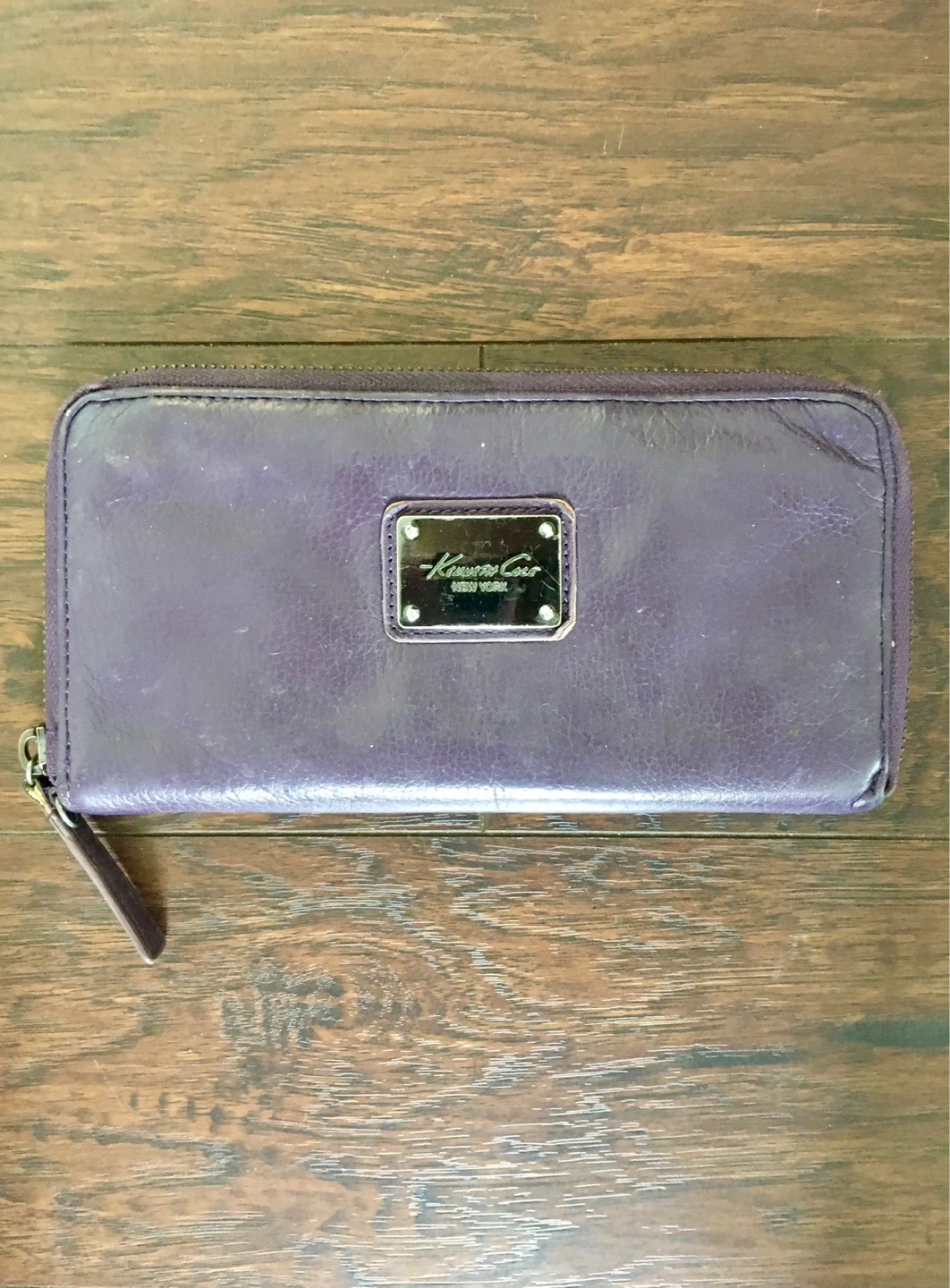 Kenneth Cole Purple Zip-Around Wallet