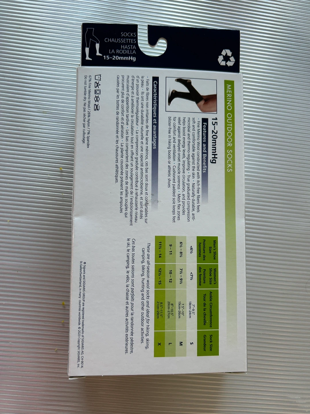 Sigvaris Group Graduated Compression Socks - Light Grey - photo 3
