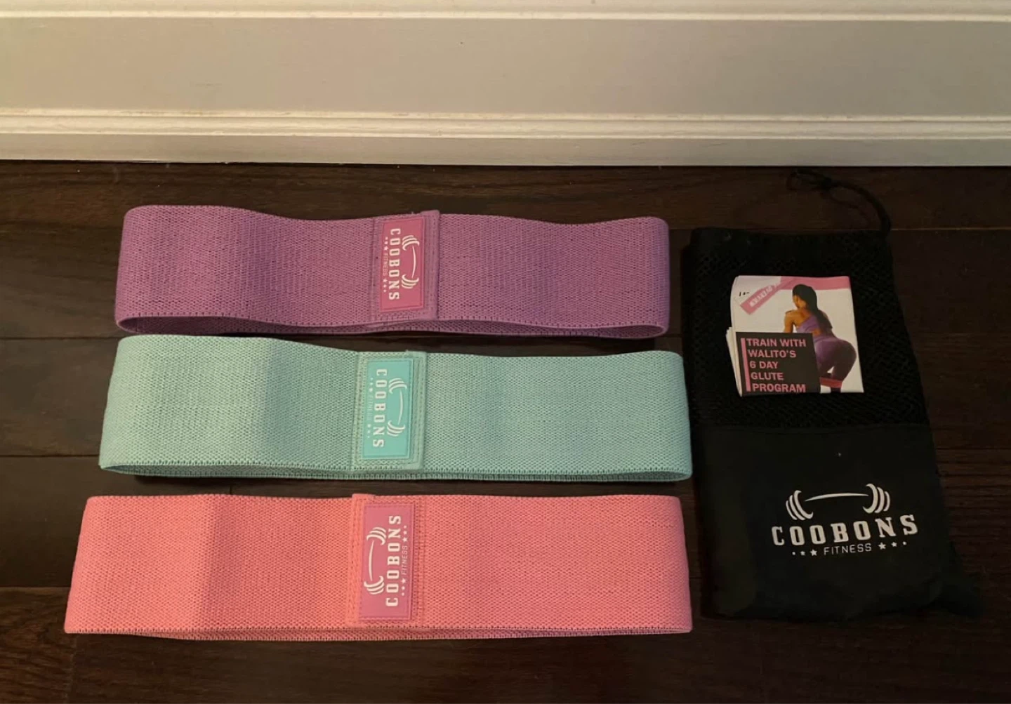 COOBONS Fitness Resistance Bands Set (3 Pack)