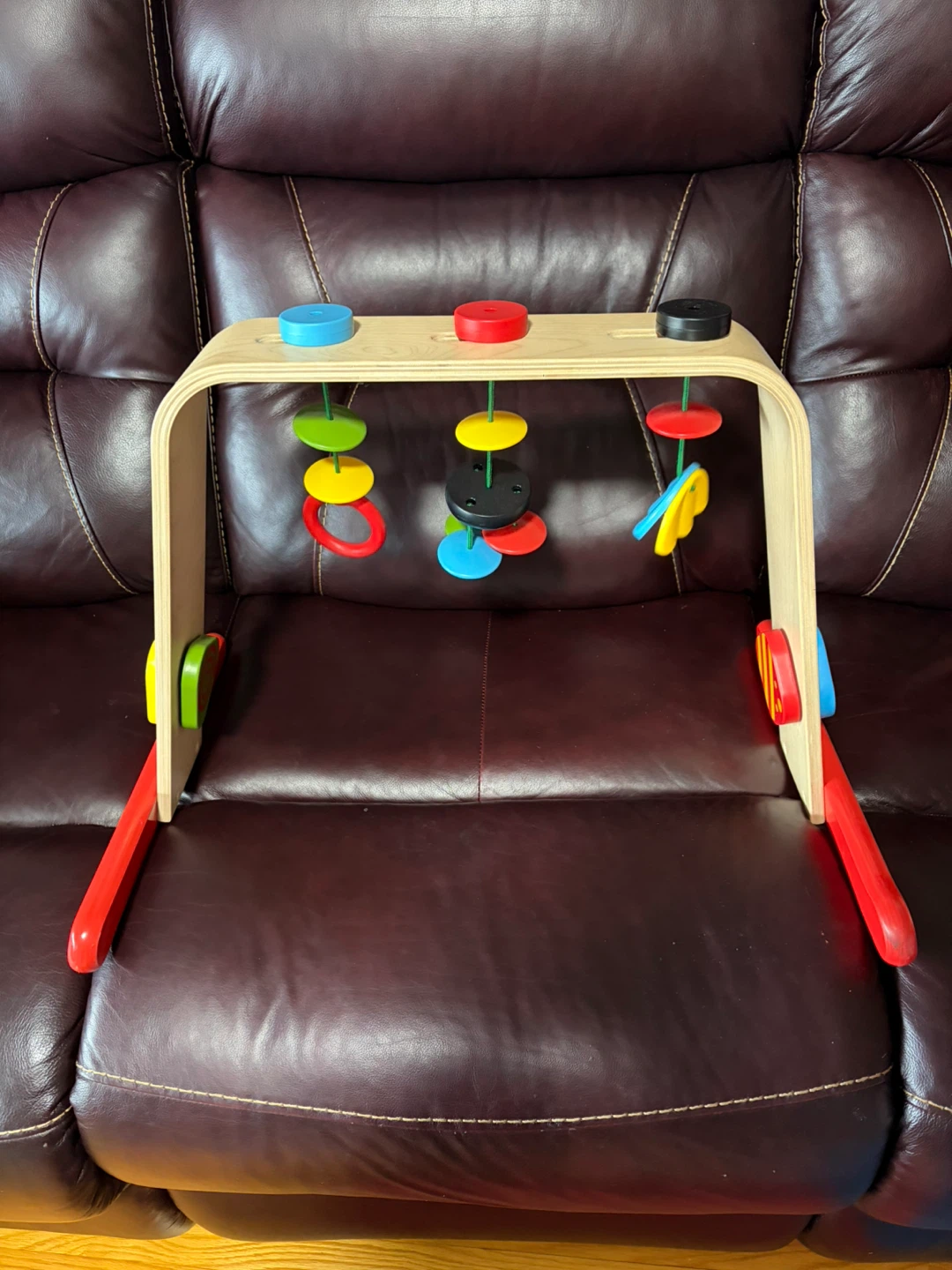 Wooden Baby Activity Gym with Hanging Toys