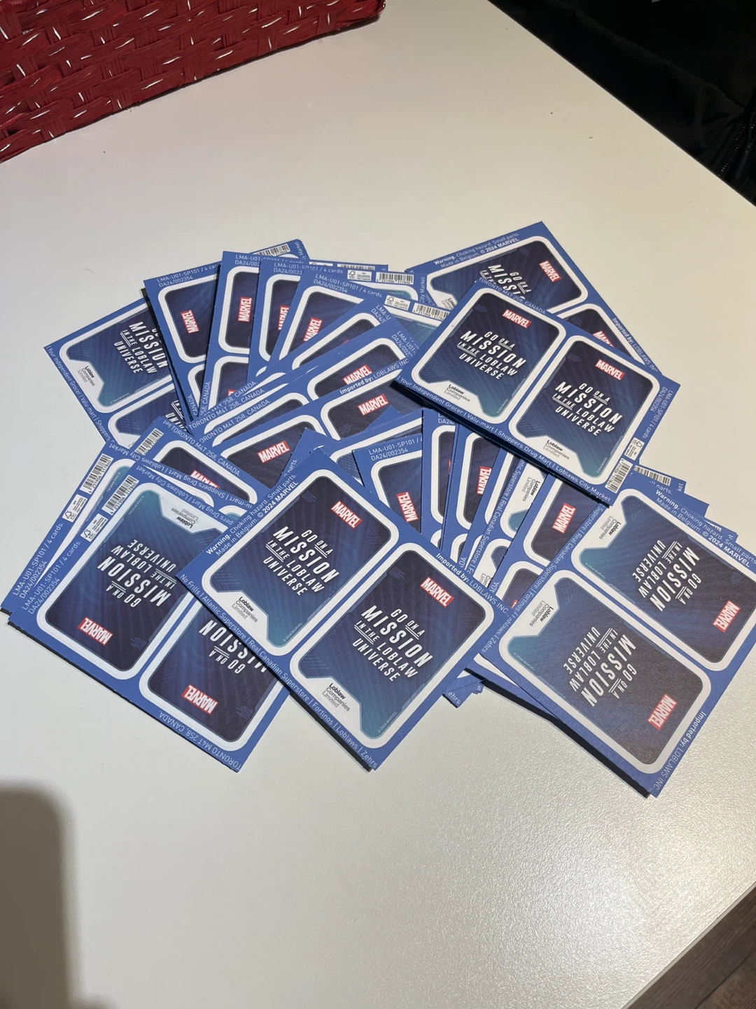 Marvel Mission in the Loblaw Universe Cards (approx. 40+)