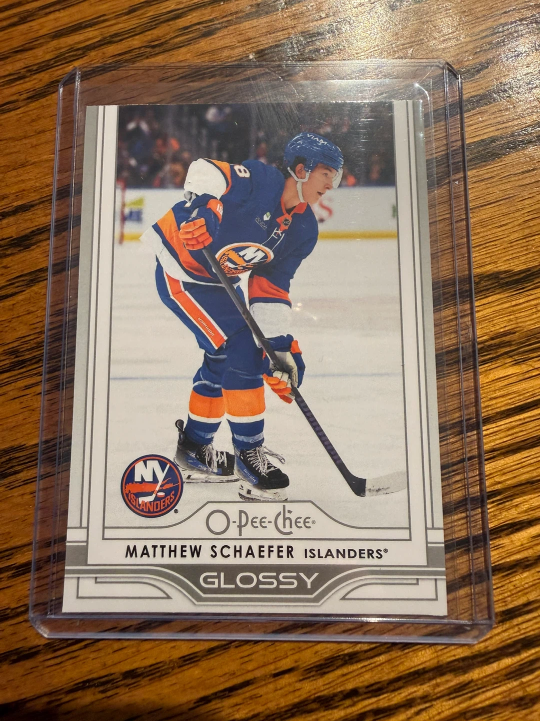 O-Pee-Chee Matthew Schaefer Islanders Glossy Hockey Card