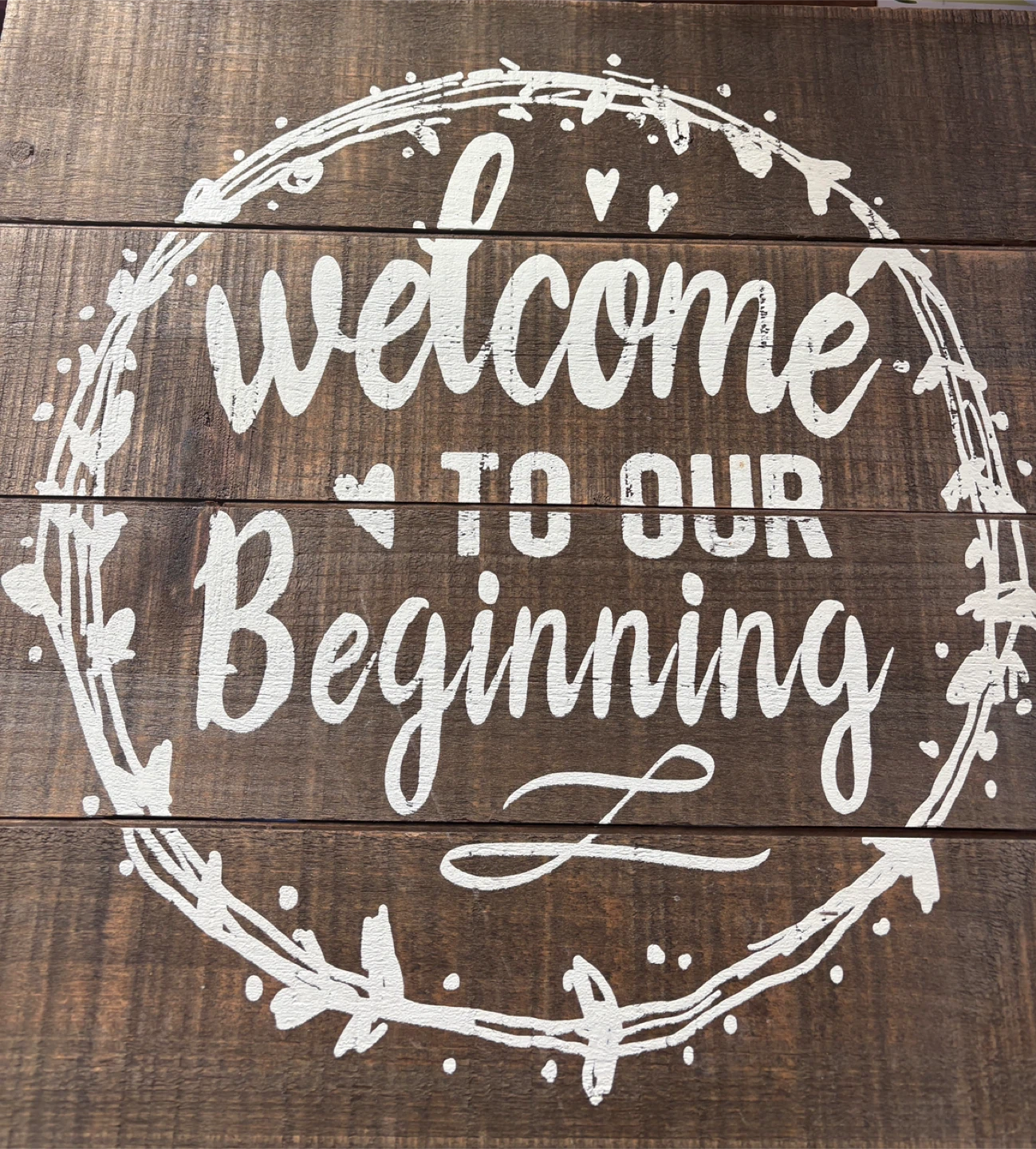 Wooden Welcome Sign - photo 3