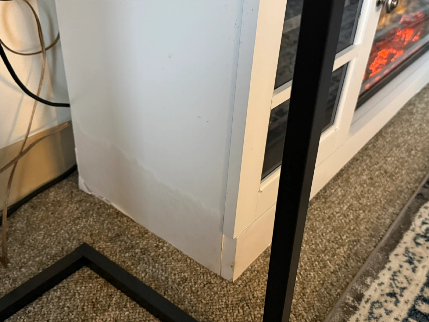 White Electric Fireplace TV Stand - photo 3